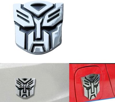 ENEMYT Emblem for Car & Bike(Silver)