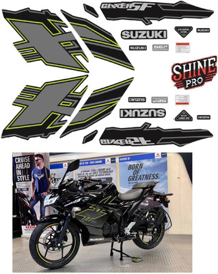 SHINEPRO Sticker & Decal for Bike(Black)