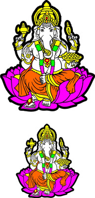 GELXCES Sticker & Decal for Car & Bike(Multicolor)