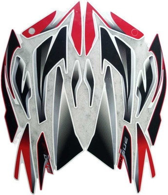 DECAL ARTISTRY Sticker & Decal for Bike(Multicolor, Black, Red)