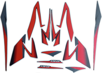 RIDERKART Sticker & Decal for Bike(Multicolor)