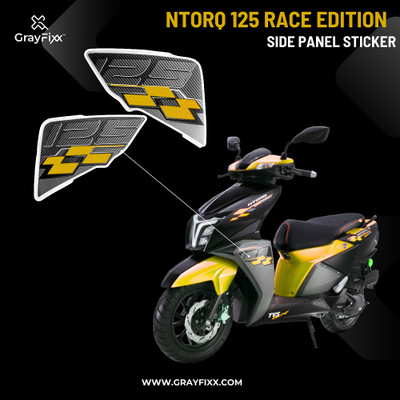 Grayfixx Sticker & Decal for Scooter(Yellow)
