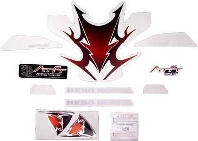 GANNET Sticker & Decal for Bike(Multicolor)