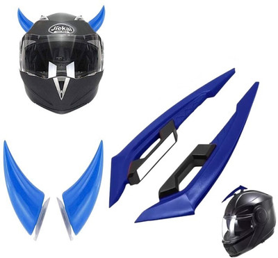 acube mart Helmet Mohawk for Bike(Blue, Blue)