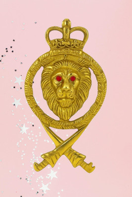 Golden Fox Emblem for Car & Bike(Gold)