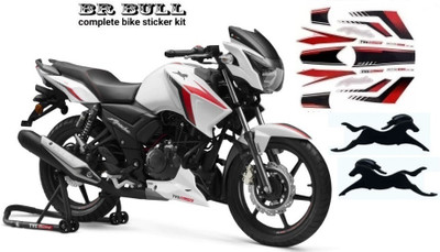BR BULL Sticker & Decal for Bike(Red, Black)