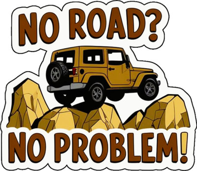 STIXY Sticker & Decal for Car(Multicolor)