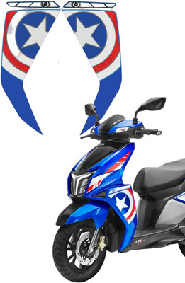 Grayfixx Sticker & Decal for Scooter(Blue)