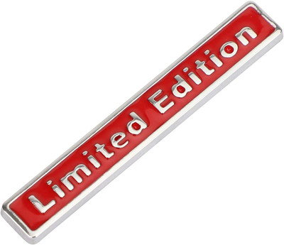 AutoBizarre Emblem for Car & Bike(Silver, Red)