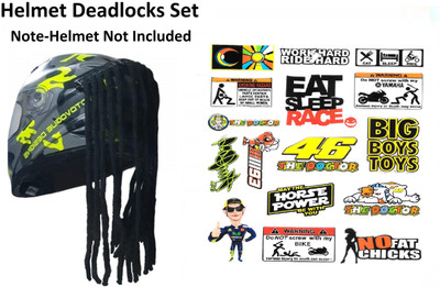 acube mart Helmet Mohawk for Bike(Black)