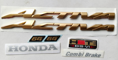 DECAL ARTISTRY Emblem for Scooter(Gold)