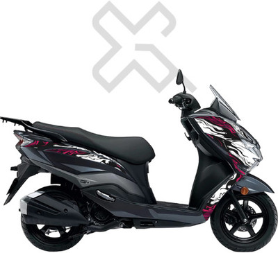 Grayfixx Sticker & Decal for Bike(Purple)