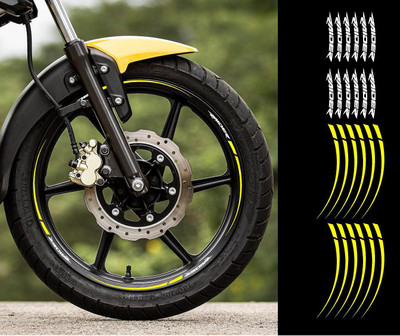 mamata auto grafix Sticker & Decal for Car & Bike(Yellow, Black)