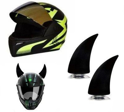 SHOWRIDE Helmet Mohawk for Bike(Black)