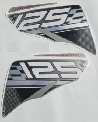RKT Sticker & Decal for Bike(Black, Silver)