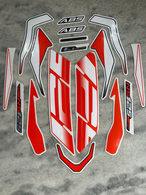 RIDERKART Sticker & Decal for Bike(Orange)