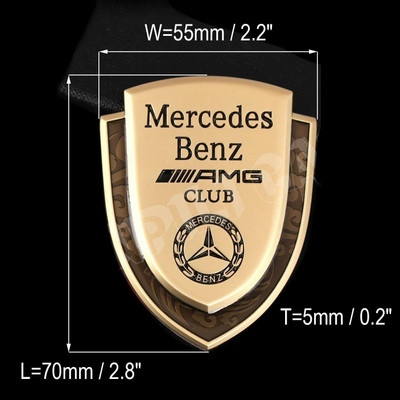 JMD GLOBAL SALES Emblem for Car(Gold)