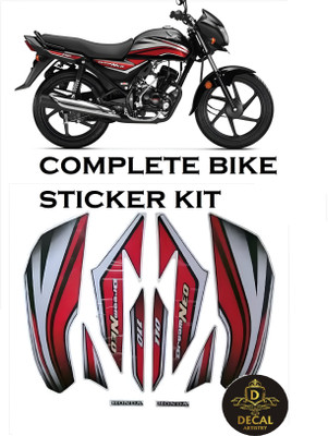 DECAL ARTISTRY Sticker & Decal for Scooter(Red)