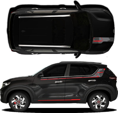 Ide Autoworks Sticker & Decal for Car(Black)