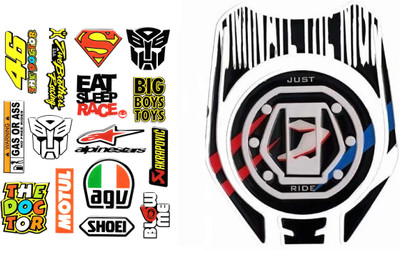 acube mart Sticker & Decal for Bike(Multicolor)