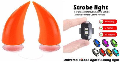 acube mart Helmet Mohawk for Bike(Orange)