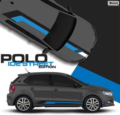 Ide Autoworks Sticker & Decal for Car(Grey)