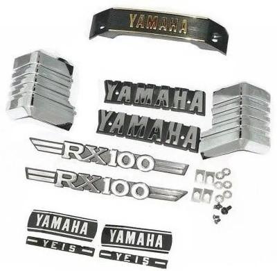 Sacriti Emblem for Bike(Black, Silver)