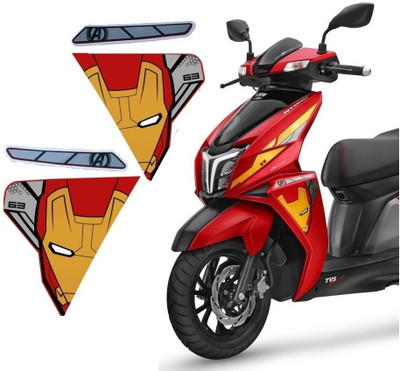 DECAL ARTISTRY Sticker & Decal for Scooter(Gold)