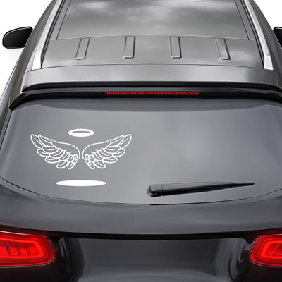 KREEPO Sticker & Decal for Car & Bike(White)
