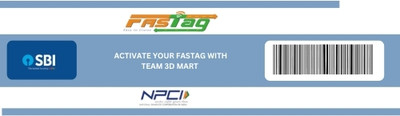 OMNIFANCEYSTORE Fastag for Car(Blue, White)