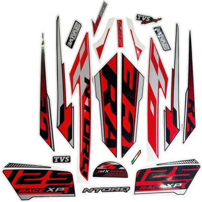 RIDERKART Sticker & Decal for Bike(Red)