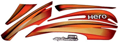 GANNET Sticker & Decal for Bike(Multicolor)