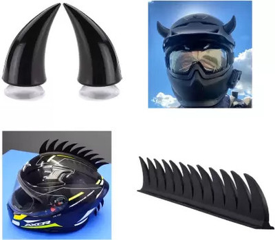 Skcraftosm Helmet Mohawk for Bike(Black)