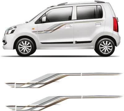 AutoDecals Sticker & Decal for Car(Gold, Grey)