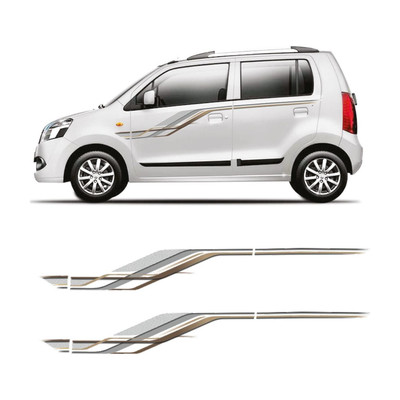 AutoDecals Sticker & Decal for Car(Gold, Grey)