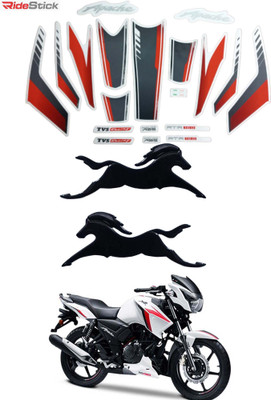 RideStick Sticker & Decal for Bike(Multicolor)