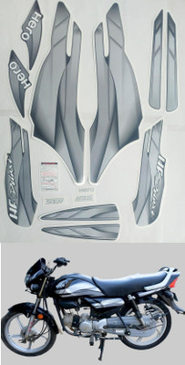 SHINEPRO Sticker & Decal for Bike(Grey)