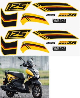 SHINEPRO Sticker & Decal for Scooter(Yellow)