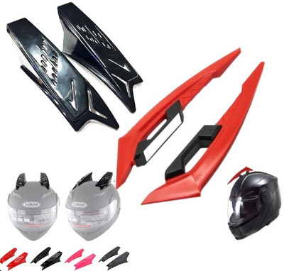 acube mart Helmet Mohawk for Bike(Red, Black)