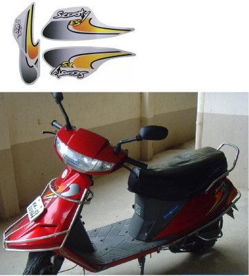 SHREE Sticker & Decal for Scooter(Silver, Gold)