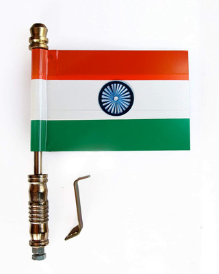 FieryFrost Car Bonnet Flag With Metal Road Combo