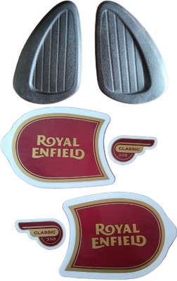 GANNET Sticker & Decal for Bike(Maroon, Black)