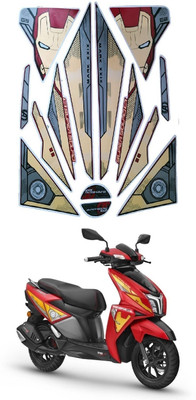 DECAL ARTISTRY Sticker & Decal for Scooter(Gold)