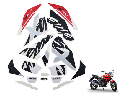 SunStick Sticker & Decal for Bike(Multicolor, Black, Silver, Red)