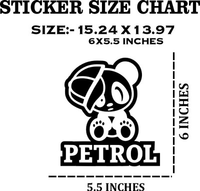 Temporary Tattoowala Sticker & Decal for Car & Bike(Black)