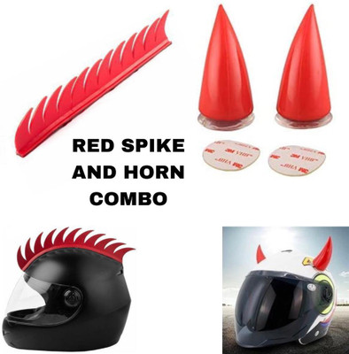 SHOWRIDE Helmet Mohawk for Bike(Red)
