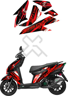 Grayfixx Sticker & Decal for Scooter(Red)