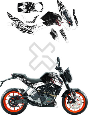 Grayfixx Sticker & Decal for Scooter(Multicolor)