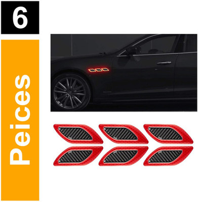 Allure Auto Sticker & Decal for Car & Bike(Red)