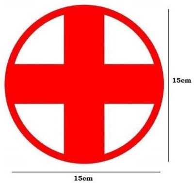 SARVAVIDYA Sticker & Decal for Car & Bike(Red)